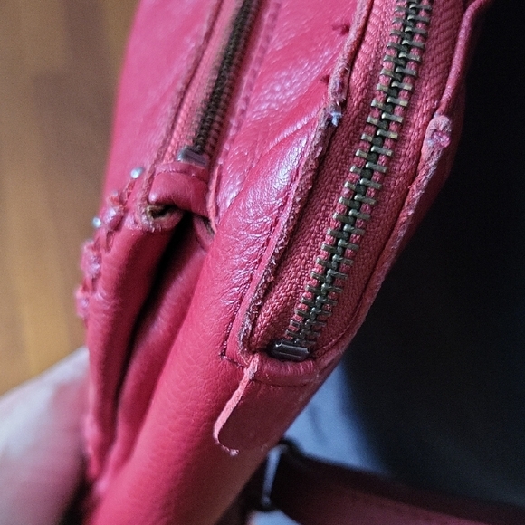 The Sak Red Leather Backpack - Picture 4 of 14